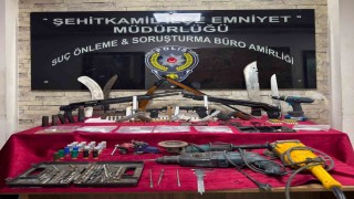 Gaziantep'te 10 adet ruhsatsız silah ele geçirildi: 2 gözaltı