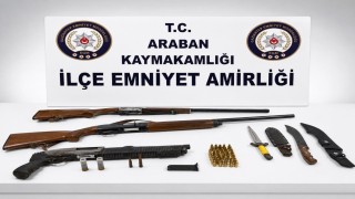 Gaziantepte 3 adet ruhsatsız tüfek ele geçirildi: 1 gözaltı