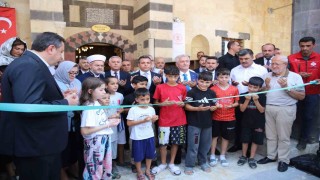 Gaziantep'te depremde hasar gören tarihi Bostancı Camii yeniden ibadete açıldı
