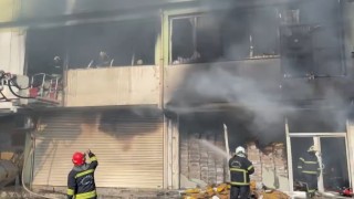 Gaziantepte korkutan iş yeri yangını