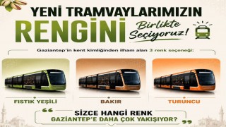 Gaziantep’te Yeni Tramvayların Renklerini Vatandaşlar Belirleyecek