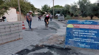 Germencikte yol bakım ve onarım çalışmaları sürüyor