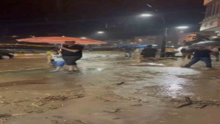 Giresunda şiddetli yağışlar sonrası derelerin su seviyesi yükseldi