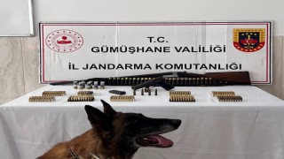 Gümüşhanede ruhsatsız silah ve çok sayıda mühimmat ele geçirildi