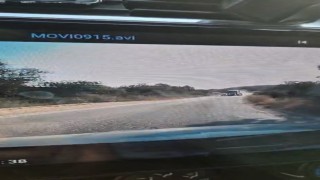 Hatalı sollama yapan hafriyat kamyonu kamerada