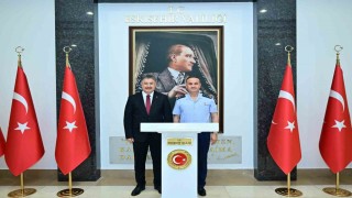 Hava Kuvvetleri Komutanlığına atanan Orgeneral Dalkırandan Vali Yılmaza veda ziyareti