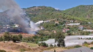 Helikopter pilotunun dikkati sayesinde yangın büyümeden söndürüldü