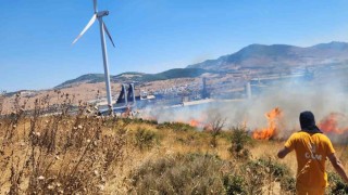 İzmir Aliağada fabrikalar bölgesindeki yangın kontrol altına alındı