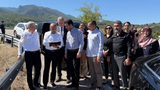 Kanlıgeçit-Yarbaşı Yolunda Çalışmalar Yerinde İncelendi