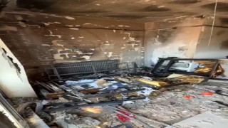 Karabükte apartman dairesinde yangın