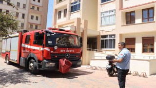 Karamanda dairede çıkan yangın korkuttu