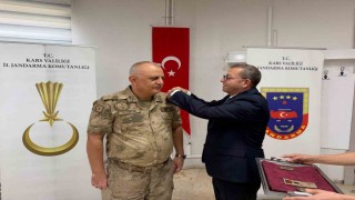 Karsta jandarma personeline rütbe terfi töreni