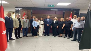 Kaymakam Şahine muhtarlardan hayırlı olsun ziyareti