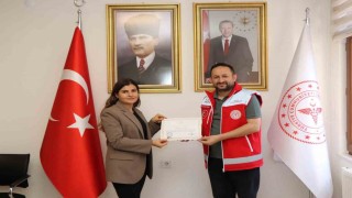 Kazada hayat kurtaran sağlıkçılar ödüllendirildi