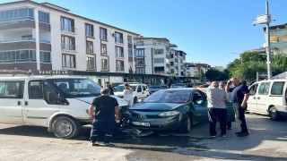 Kazadan kaçmak isterken motosiklet çarptı