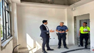 Kemahta İlçe Emniyet Amirliği hizmet binası inşaatı sürüyor