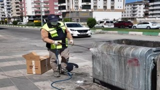 Kiliste çöp konteynerleri yenilenerek yeniden hizmete kazandırılıyor