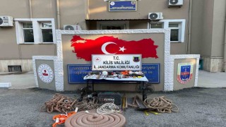 Kiliste kaçak kazıya suçüstü: 4 şüpheli yakalandı