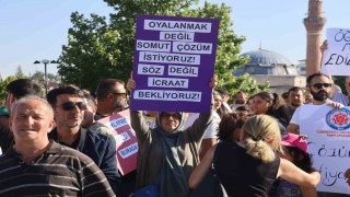 Konkordato ilan eden eğitim kurumunda mağduriyet yaşayan veliler ve öğretmenleri hak arayışını şehir merkezine taşıdı