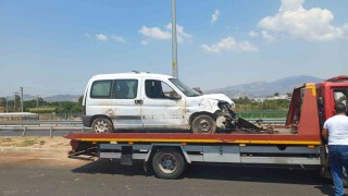Kontrolden çıkan araç takla attı: 4 yaralı