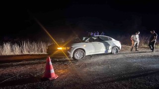 Kontrolden çıkan otomobil şarampole uçtu, sürücü yaralandı