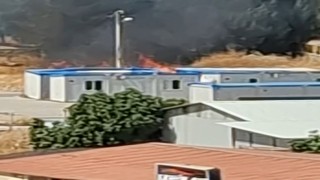 Kopan elektrik tellerinden çıkan kıvılcım yangına neden oldu