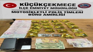 Küçükçekmecede durdurulan araç, uyuşturucu kuryesi çıktı: 1 tutuklama