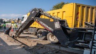 Kuşadasında doğalgaz çalışmaları Karaovada sürüyor