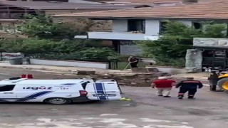 Mahallede korku dolu anlar: Gaz hattı delindi