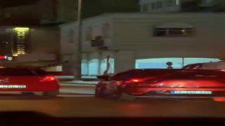 Makas atarak trafiği tehlikeye soktu, gözden kayboldu