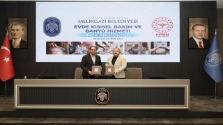 Melikgazi Belediyesinde evde kişisel bakım hizmeti protokolü imzalandı