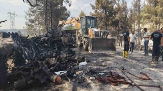 Mersinde kaza sonrası araçlar alev aldı, yangın ormana sıçradı: 1 ölü, 2 yaralı