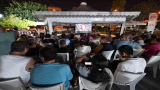 Mersinde özel bireyler açık havada sinema keyfi yaşadı