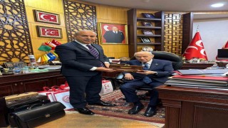 MHP İl başkanı Mehmet Sait Kılıçtan, Bahçeliye ziyaret