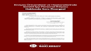 MHPli Ersoy, ERÜ ve hastanelerindeki personel ihtiyacını meclis gündemine taşıdı