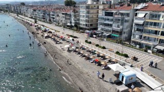 Mudanyada plajlar ful çekiyor