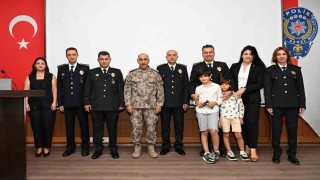 Muğla emniyetinde rütbe terfi töreni