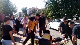 Muratlıda motosiklet ile otomobil çarpıştı: 1 yaralı