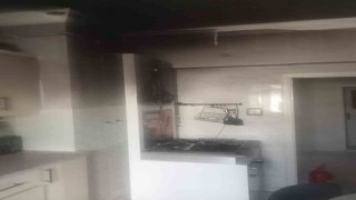 Mutfakta çıkan yangın korkuttu