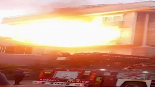 Mutfakta yangın çıktı, doğalgaz bomba gibi patladı