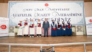 Oltuda 54 hafız için icazet merasimi düzenlendi