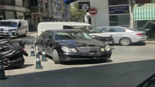 Orhangazide otomobille çarpışan motosikletli yaralandı