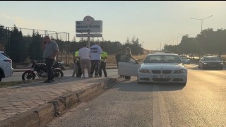 Otomobil ile motosiklet çarpıştı: 1 yaralı