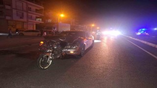 Otomobil motosiklete arkadan çarptı: 1 ölü, 1 ağır yaralı
