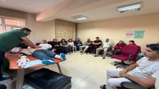 Paluda hastane personeline CPR eğitimi verildi