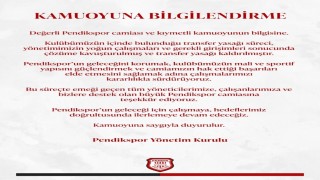 Pendiksporun transfer yasağı kaldırıldı