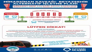 Ramazan ve Kemerçay Deresi ıslah projesi için raylı sistemde geçici aktarmalı ulaşım