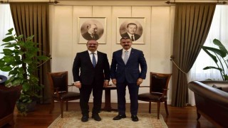 Rektör Hacımüftüoğlundan MGK Genel Sekreteri Okay Memişe ziyaret