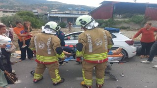 Samandağda trafik kazası:1 yaralı