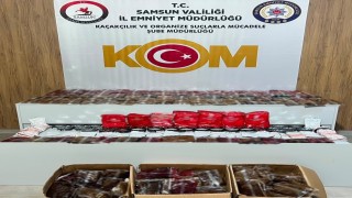 Samsunda 179 kilo kaçak nargile tütünü ele geçirildi